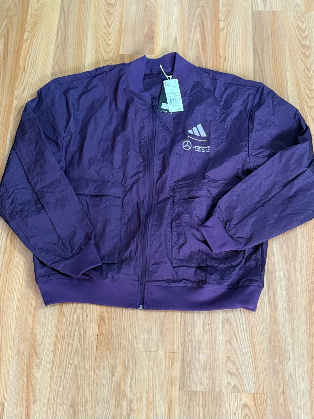 adidas Purple AMG Petronas Formula One Team Bomber Jacket